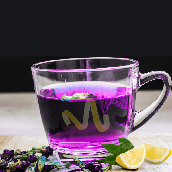 Blue Butterfly Pea Iced tea 2 Blue Butterfly Pea Tea