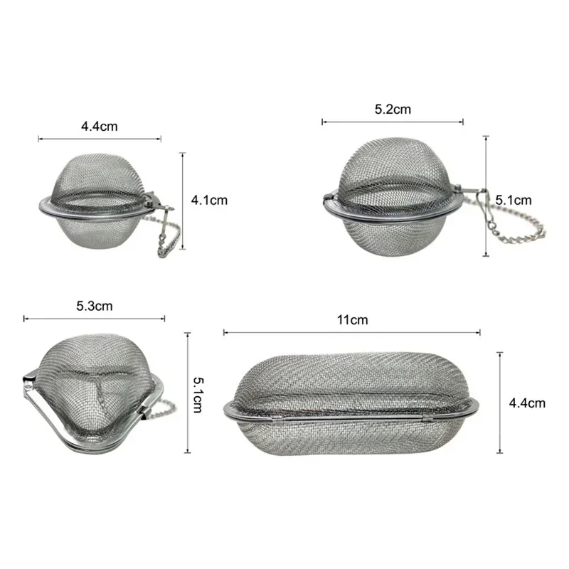 Stainless Steel Tea & Spice Infuser – 4 Shapes & Sizes - Image 6