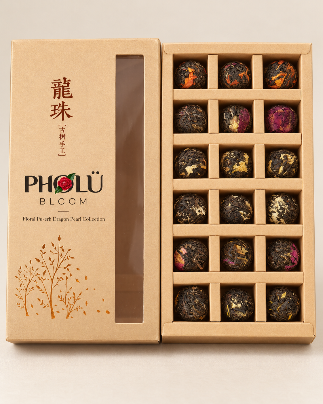 PHOLU Bloom - Pu-erh Dragon Tea Balls